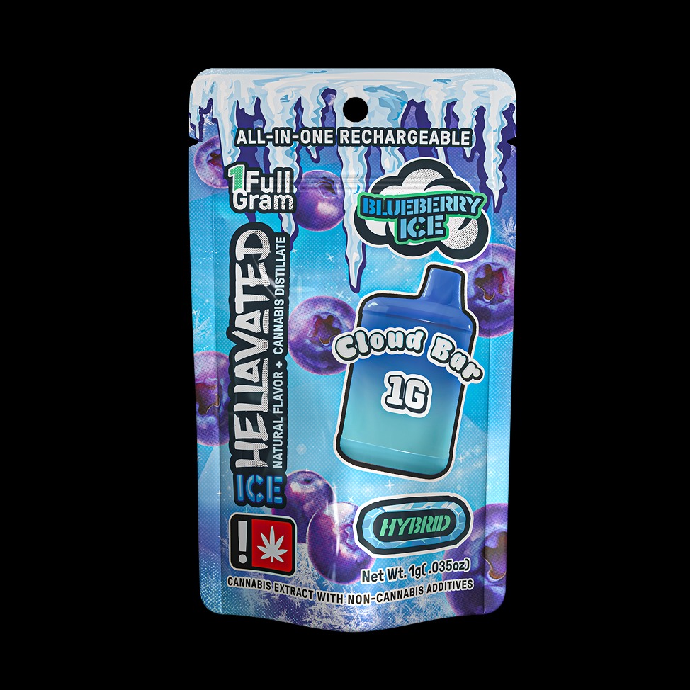 HELLAVATED Blueberry Ice Vape (2) HELLAVATED Blueberry Ice Vape