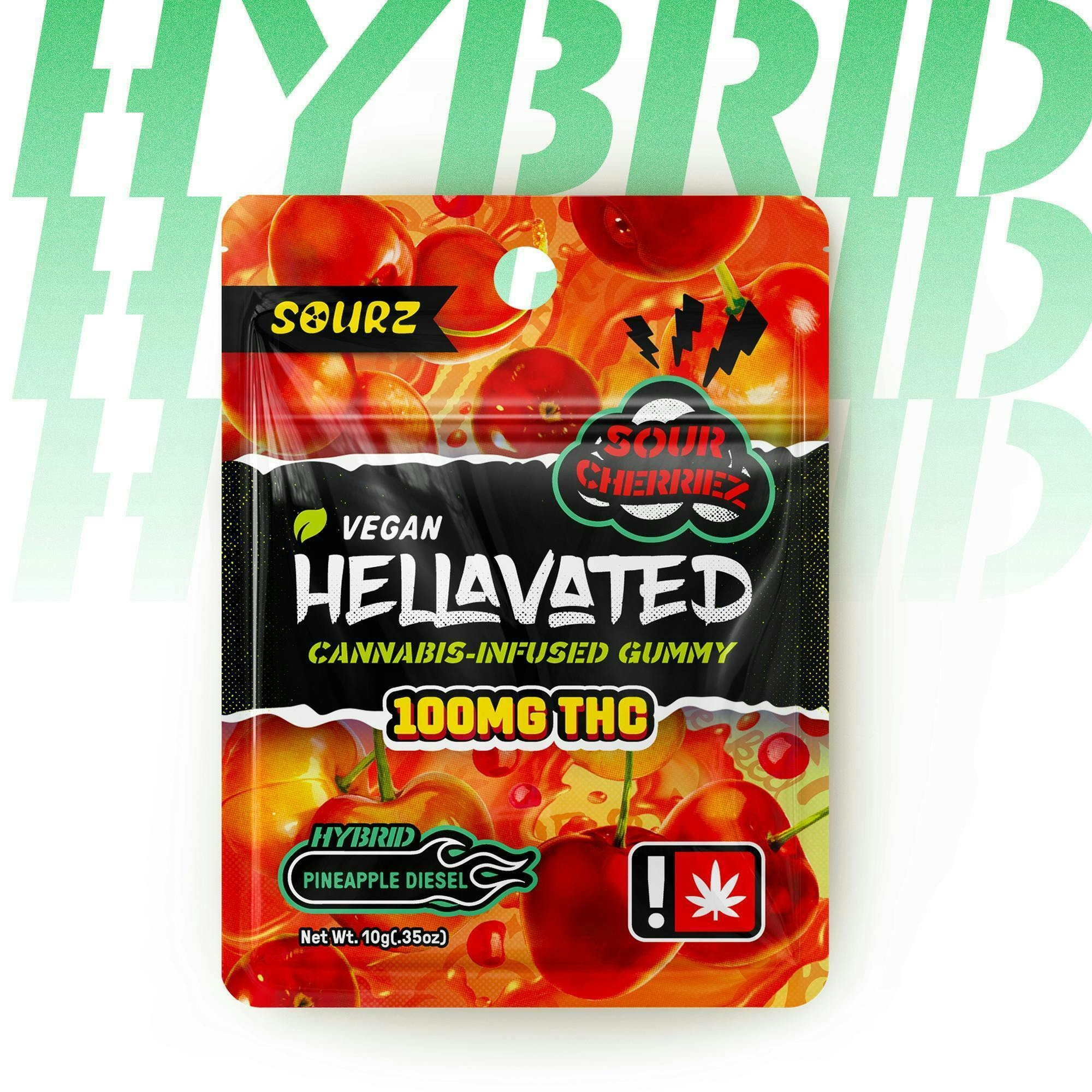 Hellavated Sour Cherriez Gummy Hellavated Sour Cherriez Gummy